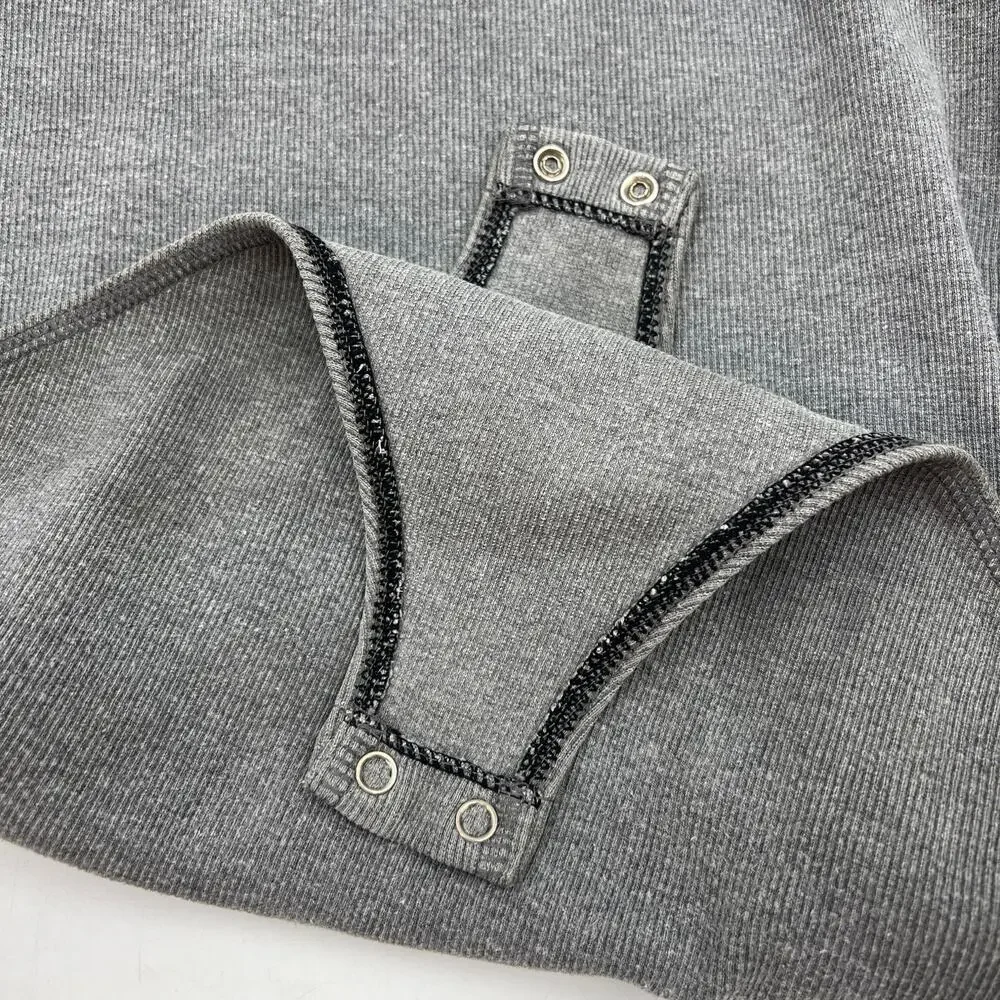 Vintage Ralph Lauren Ribbed Bodysuit Gray